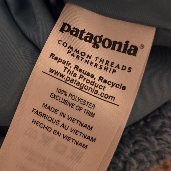 Patagonia Los Gatos Vest High Pile Fleece Zipper Blue Pockets 25216 Womens Large - Picture 6 of 9